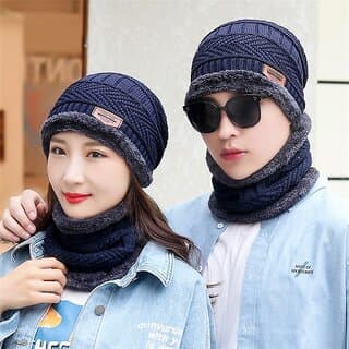 Eastern Club Unisex Blue Woolen Winter Cap (Pack of 2) - Uncategorized | Buy online on ZillyBuy