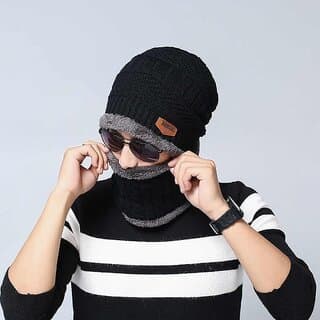 Eastern Club Unisex Black Woolen Winter Cap (Pack of 2) - Uncategorized | Buy online on ZillyBuy