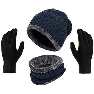 Eastern Club Unisex Blue Woolen Winter Cap (Pack of 3) - Uncategorized | Buy online on ZillyBuy