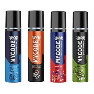 Mycode Celebration Fragrance (Flirtysexyboykissmecrazygirl) Pack Of 4 - Fragrance | Buy online on ZillyBuy