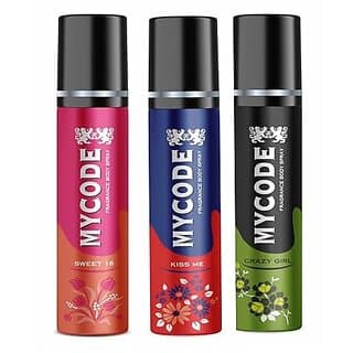 Mycode Celebration Fragrance (Sweet16Kissmecrazygirl) Pack Of 3 - Fragrance | Buy online on ZillyBuy