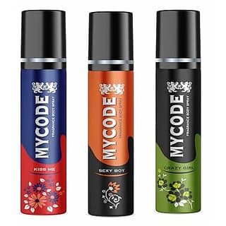 Mycode Celebration Fragrance (Kissmesexyboy Crazygirl) Pack Of 3 - Fragrance | Buy online on ZillyBuy