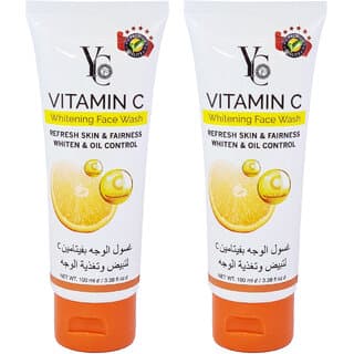 YC Vitamin C Face Whitening For All Skin Face Wash - Pack Of 2 (100ml) - Skin Care - Face Cleansers | Buy online on ZillyBuy