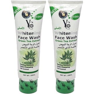 YC Whitening Green Tea Extract Face Wash - 100ml (Pack Of 2) - Skin Care - Face Cleansers | Buy online on ZillyBuy