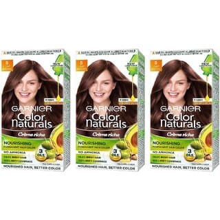 Garnier Color Naturals Cream Light Brown 5 Hair Color - 70ml+60g (Pack Of 3) - Hair Oils, Care, and Styling | Buy online on ZillyBuy