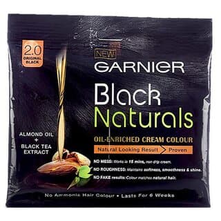 Naturals Original Black Garnier Hair Creme Color 2.0 - 20ml + 20g - Hair Oils, Care, and Styling | Buy online on ZillyBuy