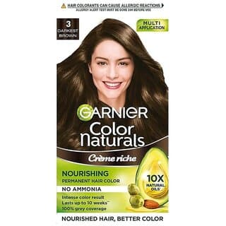 Garnier Color Naturals Dark Brown Creme Riche Hair Color - 130ml - Hair Oils, Care, and Styling | Buy online on ZillyBuy