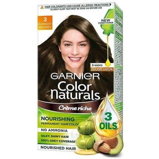 Naturals Cream Dark Brown Garnier Hair Color (3) 70ml + 60g - Hair Oils, Care, and Styling | Buy online on ZillyBuy