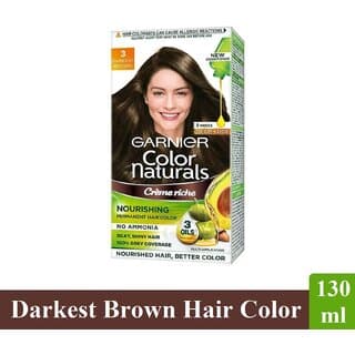 Garnier Naturals Cream Hair Color, Dark Brown - Pack Of 1 (130ml) - Hair Oils, Care, and Styling | Buy online on ZillyBuy