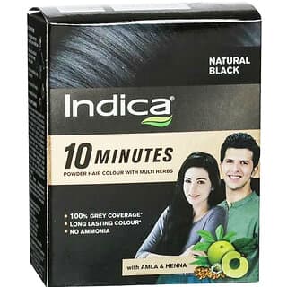 Indica Natural Black Powder Hair Colour - 40g - Hair Oils, Care, and Styling | Buy online on ZillyBuy