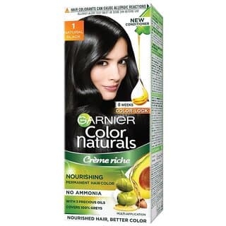 Garnier Color Naturals Natural Black Creme Riche Hair Color - 110ml - Hair Oils, Care, and Styling | Buy online on ZillyBuy