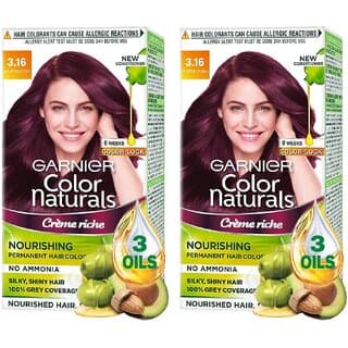 Garnier Color Naturals Cream Burgundy 3.16 Hair Color - 35ml+30g (Pack Of 2) - Hair Oils, Care, and Styling | Buy online on ZillyBuy
