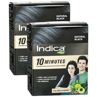Indica Natural Black PowderHerbal Hair Colour - Pack Of 2 (40g) - Hair Oils, Care, and Styling | Buy online on ZillyBuy