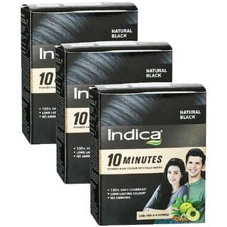Indica Natural Black PowderHerbal Hair Colour - Pack Of 3 (40g) - Hair Oils, Care, and Styling | Buy online on ZillyBuy