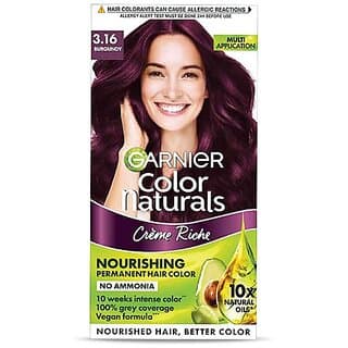 Garnier Color Naturals Burgundy Creme Riche Hair Color - 3.16 (75ml) - Hair Oils, Care, and Styling | Buy online on ZillyBuy