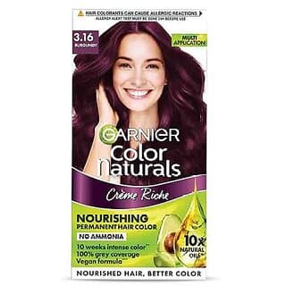 Naturals Cream Burgundy Garnier Hair Color 3.16 - 35ml + 30g - Hair Oils, Care, and Styling | Buy online on ZillyBuy