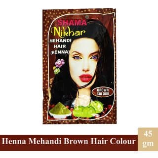 Mehandi Henna Brown Shama Nikhar Hair Colour - 45gm - Hair Oils, Care, and Styling | Buy online on ZillyBuy