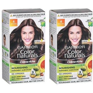 Garnier Color Naturals Cream Brown 4 Hair Color - 35ml+30g (Pack Of 2) - Hair Oils, Care, and Styling | Buy online on ZillyBuy