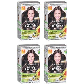 Garnier Color Naturals Cream Brown 4 Hair Color - 35ml+30g (Pack Of 4) - Hair Oils, Care, and Styling | Buy online on ZillyBuy