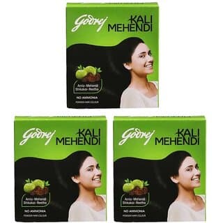 Godrej Kali Mehendi Powder Hair Colour - 24g (Pack Of 3) - Hair Oils, Care, and Styling | Buy online on ZillyBuy