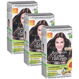 Garnier Naturals Cream Hair Color, Brown - Pack Of 3 (75ml) - Hair Oils, Care, and Styling | Buy online on ZillyBuy