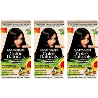 Garnier Color Naturals Cream Natural Black 1 Hair Color - 35ml+30g (Pack Of 3) - Hair Oils, Care, and Styling | Buy online on ZillyBuy