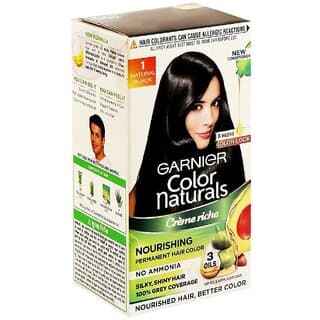 Naturals Cream Natural Black Garnier Hair Color 1 - 35ml + 30g - Hair Oils, Care, and Styling | Buy online on ZillyBuy