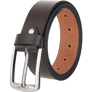 Unvira Men Black, Brown Genuine Leather Belt - Uncategorized | Buy online on ZillyBuy