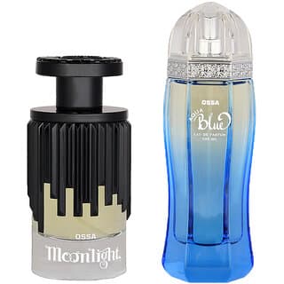 Ossa Moonlight EDP 100ml Unisex Perfume And Aqua Blue EDP 100ml Perfume For Men Long Lasting Fragrance (Pack of 2) - Fragrance | Buy online on ZillyBuy