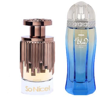 Ossa So Nice EDP 100ml Perfume For Women And Aqua Blue EDP 100ml Perfume For Men Long Lasting Fragrance (Pack of 2) - Fragrance | Buy online on ZillyBuy