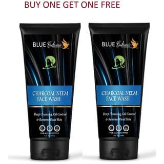 BLUE BOTANIC CHARCOAL NEEM FACE WASH BUY ONE GET ONE FREE - Bath Soaps and Gels | Buy online on ZillyBuy