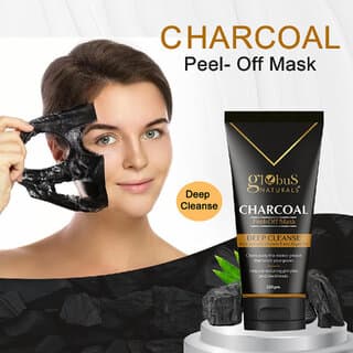 Globus Naturals Activated Charcoal Peel Off Mask for Women 100g - Skin Care - Face Cleansers | Buy online on ZillyBuy