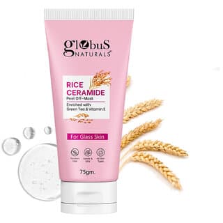 Globus Natural Rice Ceramide Peel Off Mask For Korean Glass Skin 75gm - Skin Care - Face Cleansers | Buy online on ZillyBuy