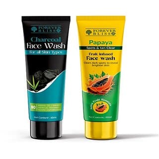 Indo Himaliyans Charcoal and Papaya Combo Facewash For Skin Brightening and Deep Cleansing Men and Women All Skin Types Face Wash 60 ml - Skin Care - Face Cleansers | Buy online on ZillyBuy