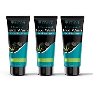 Indo Himaliyans Charcoal Facewash For Skin Brightening and Deep Cleansing Pack Of 3 Men and Women All Skin Types Face Wash 60 ml - Skin Care - Face Cleansers | Buy online on ZillyBuy