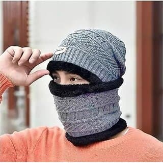 Fashlook Woolen Grey Casual Winter Cap - Uncategorized | Buy online on ZillyBuy