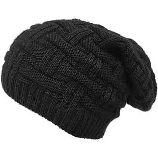 Fashlook Woolen Black Casual Winter Cap - Uncategorized | Buy online on ZillyBuy