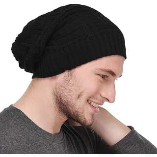 Fashlook Unisex Cozy Black Winter Cap Soft, Warm & Perfect for Everyday Winter Style - Uncategorized | Buy online on ZillyBuy