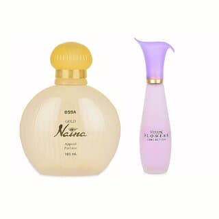 Ossa Vision Flowers EDP 100ml And Gold Naina EDP 100ml Long Lasting Perfume Combo For Men And Women (Pack of 2) - Fragrance | Buy online on ZillyBuy