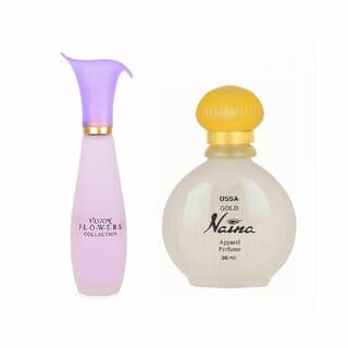 Ossa Vision Flowers EDP 100ml And Gold Naina EDP 30ml Long Lasting Perfume Combo For Men And Women (Pack of 2) - Fragrance | Buy online on ZillyBuy