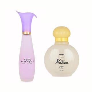 Ossa Gold Naina EDP 60ml And Vision Flowers EDP 60ml Long Lasting Perfume Combo For Men And Women (Pack of 2) - Fragrance | Buy online on ZillyBuy