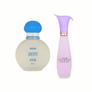 Ossa Vision Flower EDP 60ml And Dream Collection EDP 60ml Long Lasting Perfume Combo For Men And Women (Pack of 2) - Fragrance | Buy online on ZillyBuy