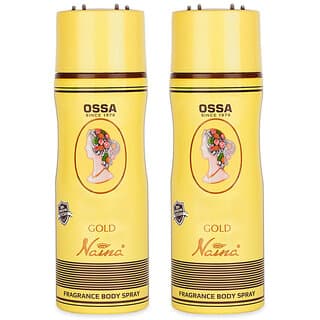 Ossa Gold Naina Unisex Body Spray 200ml Long Lasting Deodorant Combo for Men And Women (Pack of 2) - Fragrance | Buy online on ZillyBuy