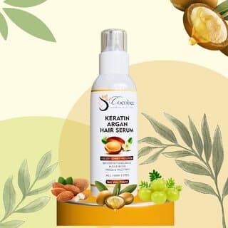 COCOBEE Keratin Hair Serum Pack of 1 Frizz Control, Hair Strengthening Smooth Shine for Healthy Hair - Hair Oils, Care, and Styling | Buy online on ZillyBuy