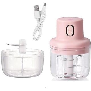Mini Portable Electric Chopper is a USB-rechargeable - Pink - image 2