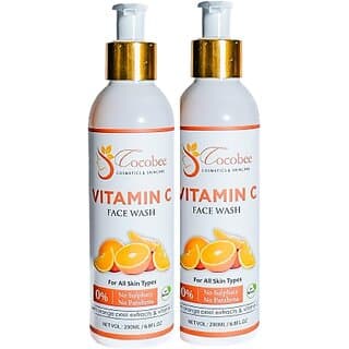 COCOBEE Vitamin C Face Wash Pack of 2, 200ml Brightening Revitalizing Cleanser for Glowing Skin - Skin Care - Face Cleansers | Buy online on ZillyBuy