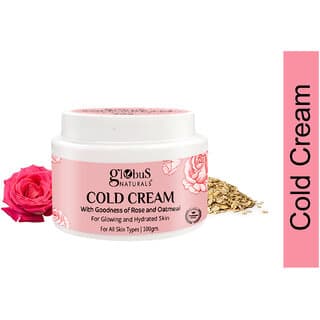 Globus Naturals Cold Cream Quick Absorbing Non Sticky Formula For Healthy Soft Hydrated Glowing Skin 100gm - Skin Care - Face Cleansers | Buy online on ZillyBuy