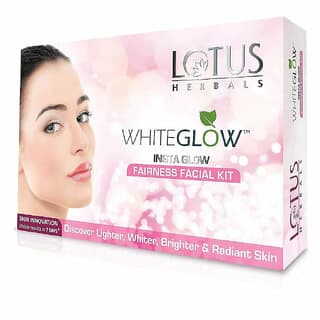 Lotus Herbals Whiteglow Insta Glow 1 Facial Kit  For Radiant Glowing Skin  Natural Ingredients  40G - Skin Care - Face Cleansers | Buy online on ZillyBuy