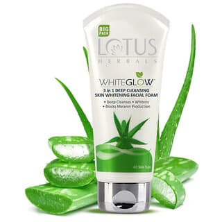 Lotus Herbals Whiteglow 3 In 1 Deep Cleansing Skin Whitening Facial Foam 200G - Skin Care - Face Cleansers | Buy online on ZillyBuy