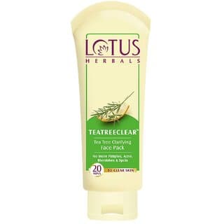 Lotus Herbals Teatreeclear Tea Tree Clarifying Face Pack  Reduces Pimples, Acne, Blemishes  Spots  120G - Skin Care - Face Cleansers | Buy online on ZillyBuy